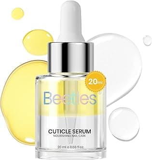 Beetles 20ml Cuticle Oil Nail Oil Care for Nail, Hydrating Oil For Repaired Cuticles, Remedy For Damaged Skin & Thin Nails Vitamin E, Rice Bran & Sweet Almond Oils Softener Nail Repair Gift for Her