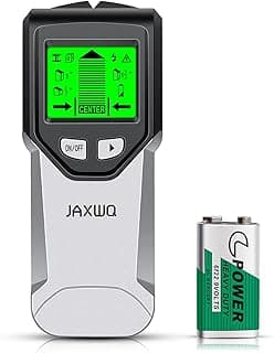 Stud Finder Wall Scanner - 5 in 1 Stud Finder Tool w/Microprocessor Chip and HD LCD Display, Stud Detector Beam Finders for the Center and Edge of Wood AC Wire Metal Studs Joist Pipe (misty Gray)