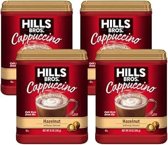 Hills Bros. Flavor Coffee (Hazelnut, 14 Ounce (Pack of 4)