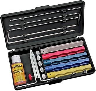 Lansky Professional 5-Stone Ceramic Knife Sharpening System with Honing Oil - LKCPR