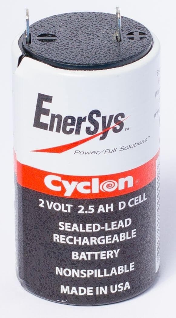 (Hawker) Cyclon 0810-0004 D-Cell 2 Volt/2.5 Amp Hour Sealed Lead Acid Battery