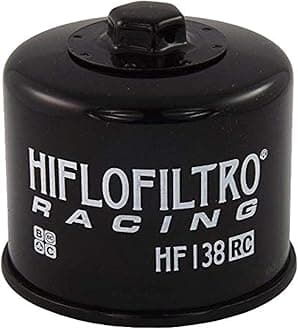 HiFloFiltro HF138RC-4 Black RC High Performance Premium Oil Filter, 4-Pack