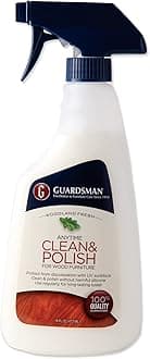 Anytime Clean & Polish Wood Cleaner & Furniture Polish for Cabinets, Tables, and Other Wood Surfaces, Spray Bottle, Woodland Fresh, 16 Fluid Ounces