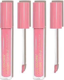 L.A. COLORS High Shine Shea Butter Lip Gloss, Baby Cakes, 0.14 Ounce (Pack of 2)