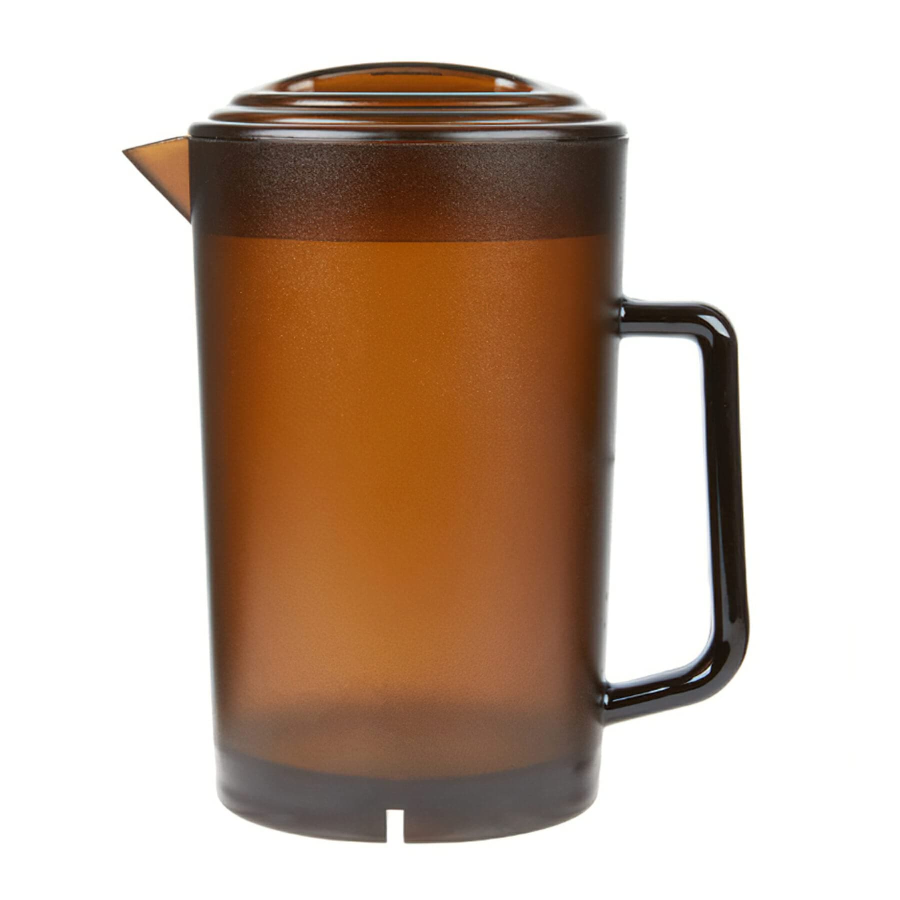 G.E.T. P-3064-1-A 64 oz. Amber Textured Plastic Pitcher, Dishwasher Safe, Break Resistant, for Indoor and Outdoor Entertaining, (Pack of 12)