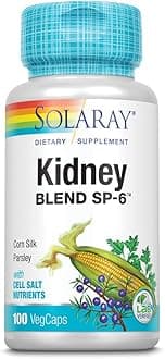 Kidney Blend SP-6 - Herbal Support Supplement for Women & Men w/ Uva Ursi, Parsley, Juniper, Corn Silk & Cell Salt Nutrients to Help Support Health & Wellness, Non-GMO - 100 Vegan Capsules