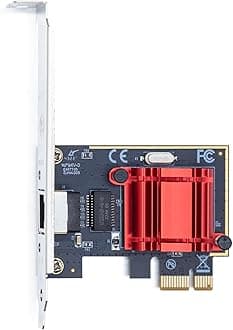 Gigabit PCIe NIC with Intel I210 Chip, 1Gb Network Card Compare to Intel I210-T1 NIC, Single RJ45 Port, PCI Express 2.1 X1, Ethernet Card with Low Profile for Windows/Windows Server/Linux