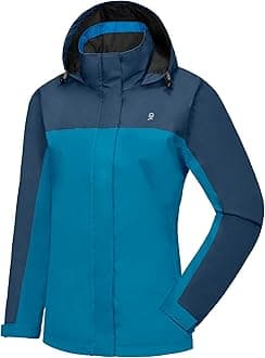 Little Donkey Andy Women’s Waterproof Rain Jacket Lightweight Outdoor Windbreaker Rain Coat Shell for Hiking, Travel