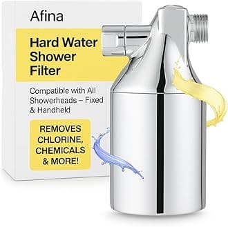 Shower Filter – High Pressure Filtration for Healthier Hair & Skin, Reduces Hair Fall, Dry Itchy Skin, Dandruff, Eczema, Protects Colored Hair, Easy Install & Universal Fit, Chrome