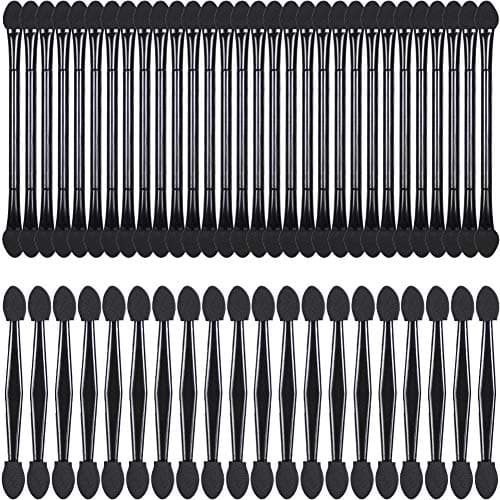 50 Packs Double Head Eyeshadow Brushes Double-End Eyeshadow Brushes Dual Sides Eyeshadow Sponge Makeup Applicators