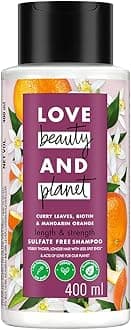 Love Beauty & Planet Curry Leaves|| Biotin & Mandarin Paraben & Sulfate Free Shampoo for long & strong hair|| 400ml