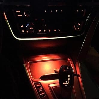 Jaronx Compatible with BMW LED Console Ambient Light for 1' F20 F21, 2' F22 F23, 3' F30 F31 F80, 4' F32 F33, Center Console Ambient Lights LED with Dual Color Lighting