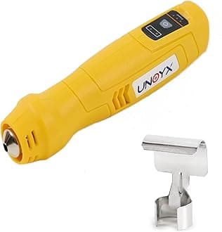 Cordless Heat Gun for Crafts,600℉Fast Heating,Rechargeable Mini Hot Air Gun for Shrink Wrapping,Epoxy Resin,Vinyl Wrap,Electronics,Candle Making,Embossing,Phone Repair,DIY,Yellow