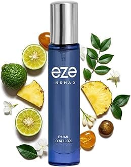 Perfume Nomad Perfume For Men - 18ml | Premium Long Lasting Fragrance with Pineapple, Bergamot & a Bold Fusion of Aromatic Woods, Florals, Musk, Amber & Vanilla | Luxury Masculine Scent