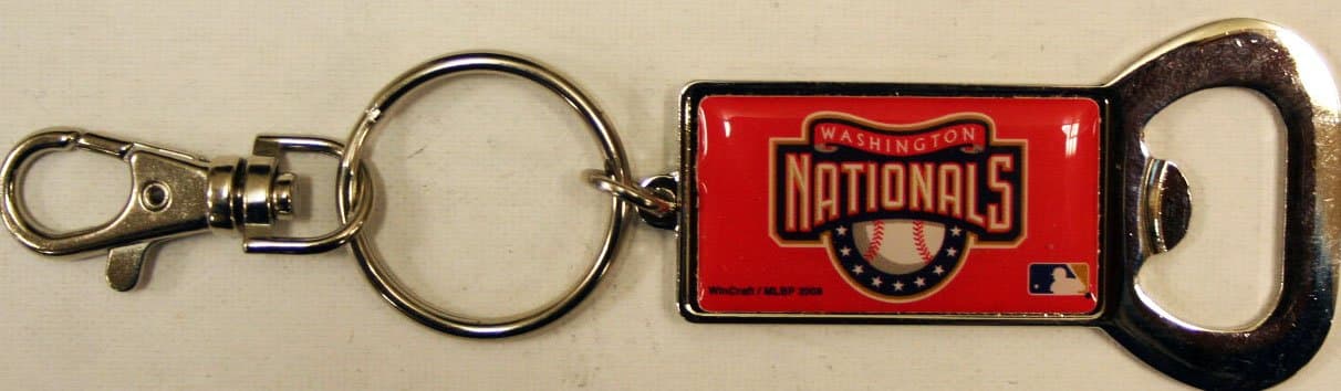Washington Nationals Rectangular Keychain Bottle Opener