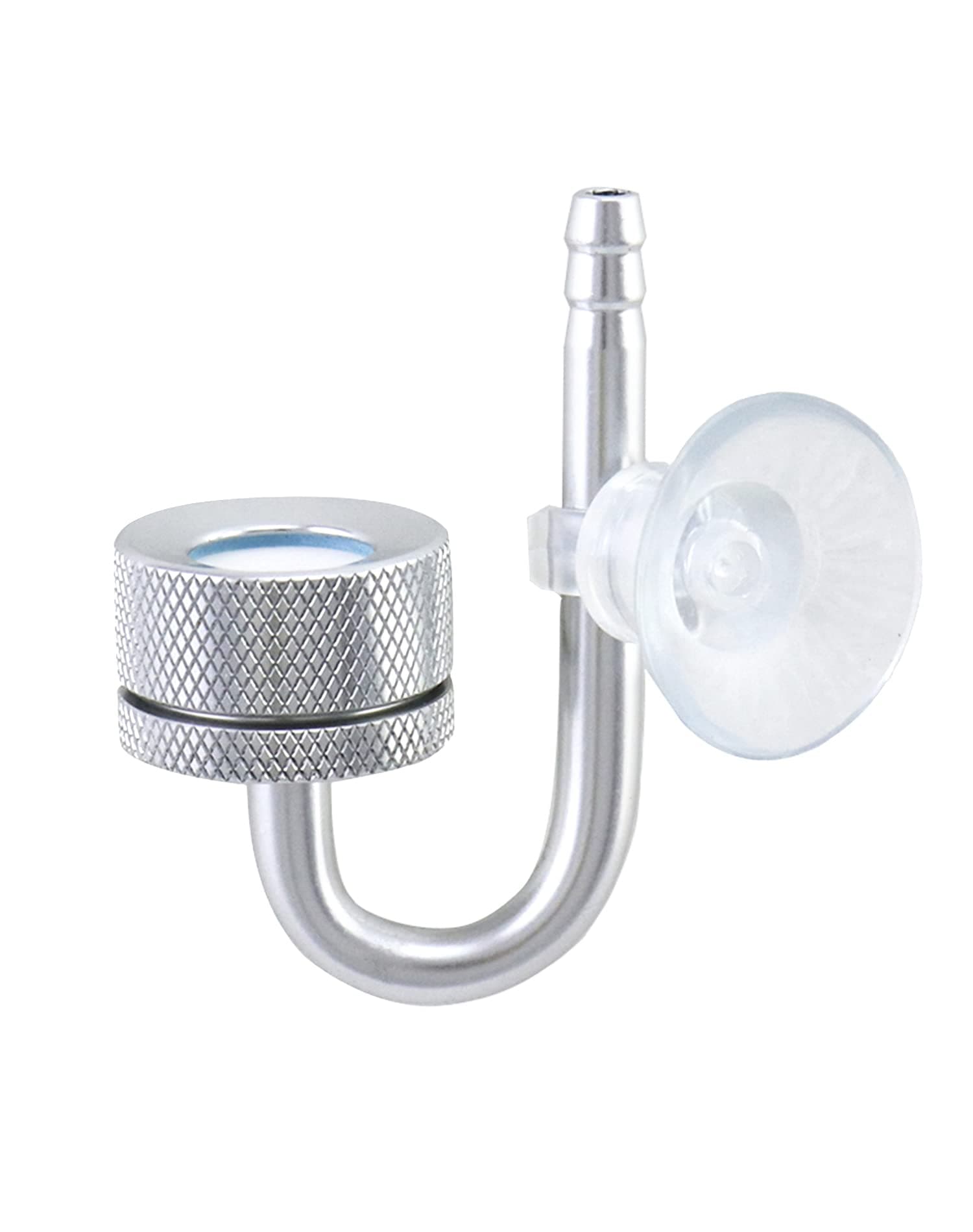 QWORK® Fish tank atomizer, CO2 diffuser, with suction cups and U-tube, for all types of aquariums