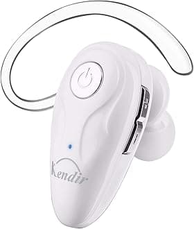 Bluetooth Earpiece, V5.0 Wireless Headphone Cell Phone Headset 8 Hrs Talking with Noise Cancelling Mic, Volume Control, Handsfree Earbud for iPhone Android Samsung Laptop Trucker Driver