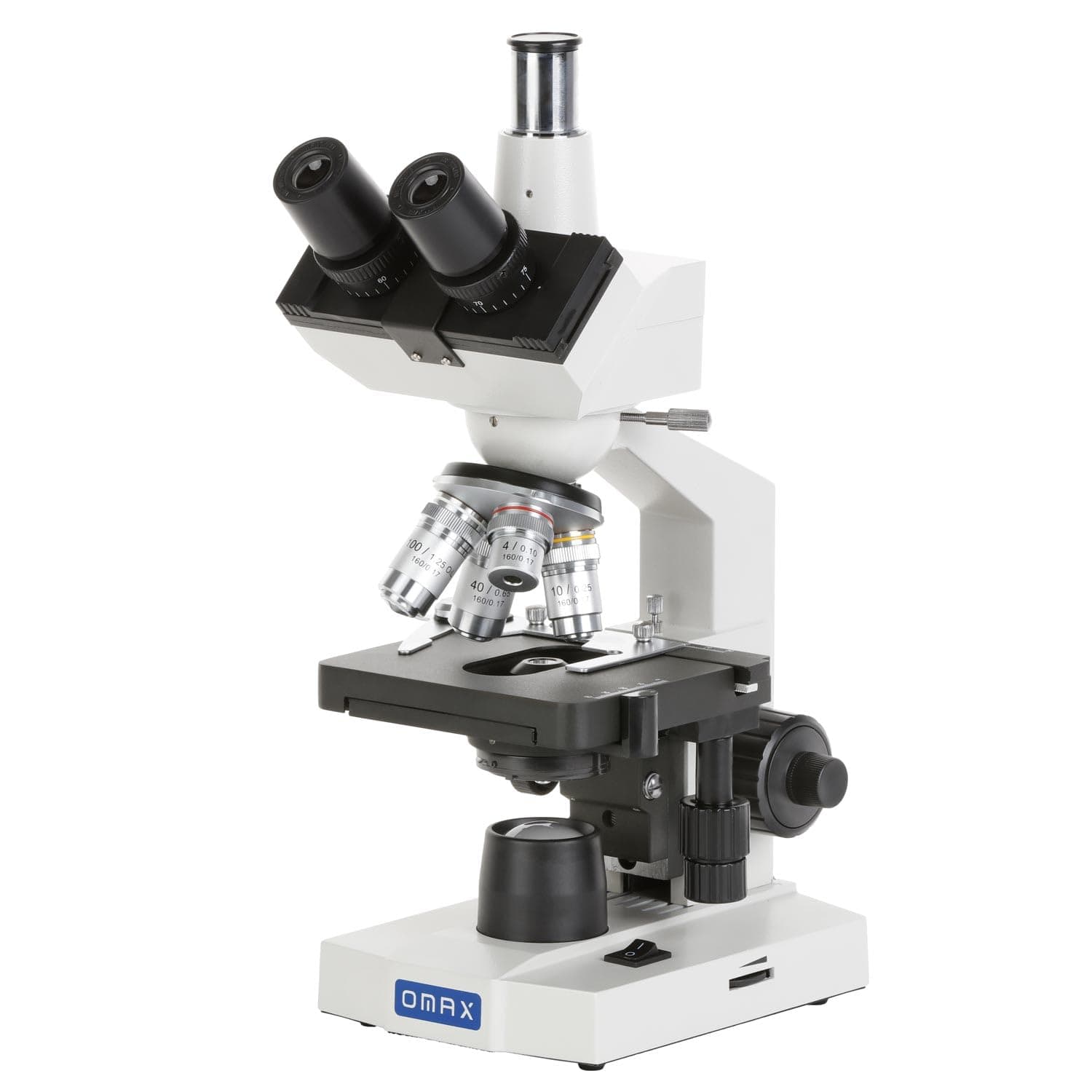 OMAX - 40X-2000X Lab Trinocular Biological Compound LED Microscope with Double Layer Mechanical Stage - M83ES