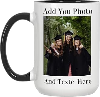 Custom Mug with Photo Personalized Coffee Mug with Picture Custom Coffee Mugs With Name 15oz Double Side Custom Mug Novelty Customized Gifts for Men and Women