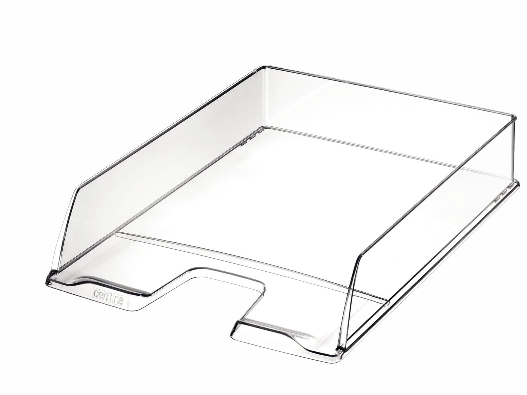 Centra 623635 Letter Tray for A4 Size Documents - Crystal Clear