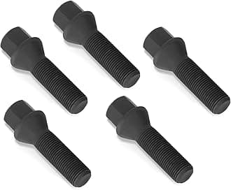 KSP M14x1.25 Lug Bolts for I3 I8 M2 M4 F80 X2 X4 X6, Conical Seat Extended 40mm Shank HEX 17mm Black Dacromet Studs Compatible with BMW, Package of 5PCS