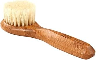 Bass Brushes Brush - Deluxe 100% Natural Facial Cleansing Brush Solid Wood Handle Bass Brushe