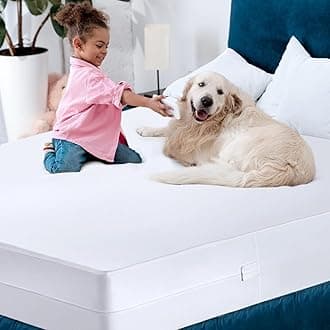 Utopia Bedding Zippered Mattress Encasement Super Queen - 100% Waterproof and Bed Bug Proof Mattress Protector - Absorbent, Six-Sided Mattress Cover