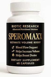 Speromaxx Pills for Men Fast Acting Blood Flow for Male Enlargement + Load Size | 9 Research Backed Ingredients for Girth, Size, Stamina & Desire - 60 Capsules