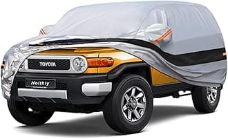 SUV Car Cover Custom Fit Toyota FJ Cruiser 2006-2017, Car Cover Waterproof All Weather for Automobiles, Sun Rain Dust UV Protection. (Ships from US Warehouse, Arrive Within 3-7 Days)