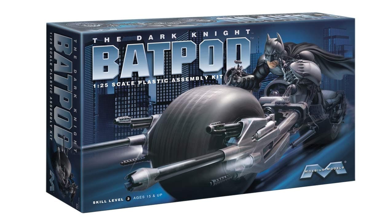Moebius 1:25 Scale Dark Knight Bat Pod Model Kit
