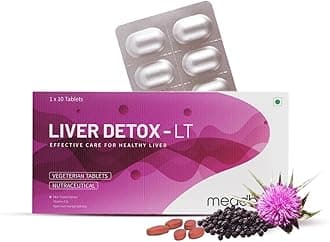 Liver Detox Supplement For Men And Women With 600Mg Of Milk Thistle For Healthy Liver Tablet | Helps In Cleanse Liver, Natural Protection Against Fatty Liver 10 tablets