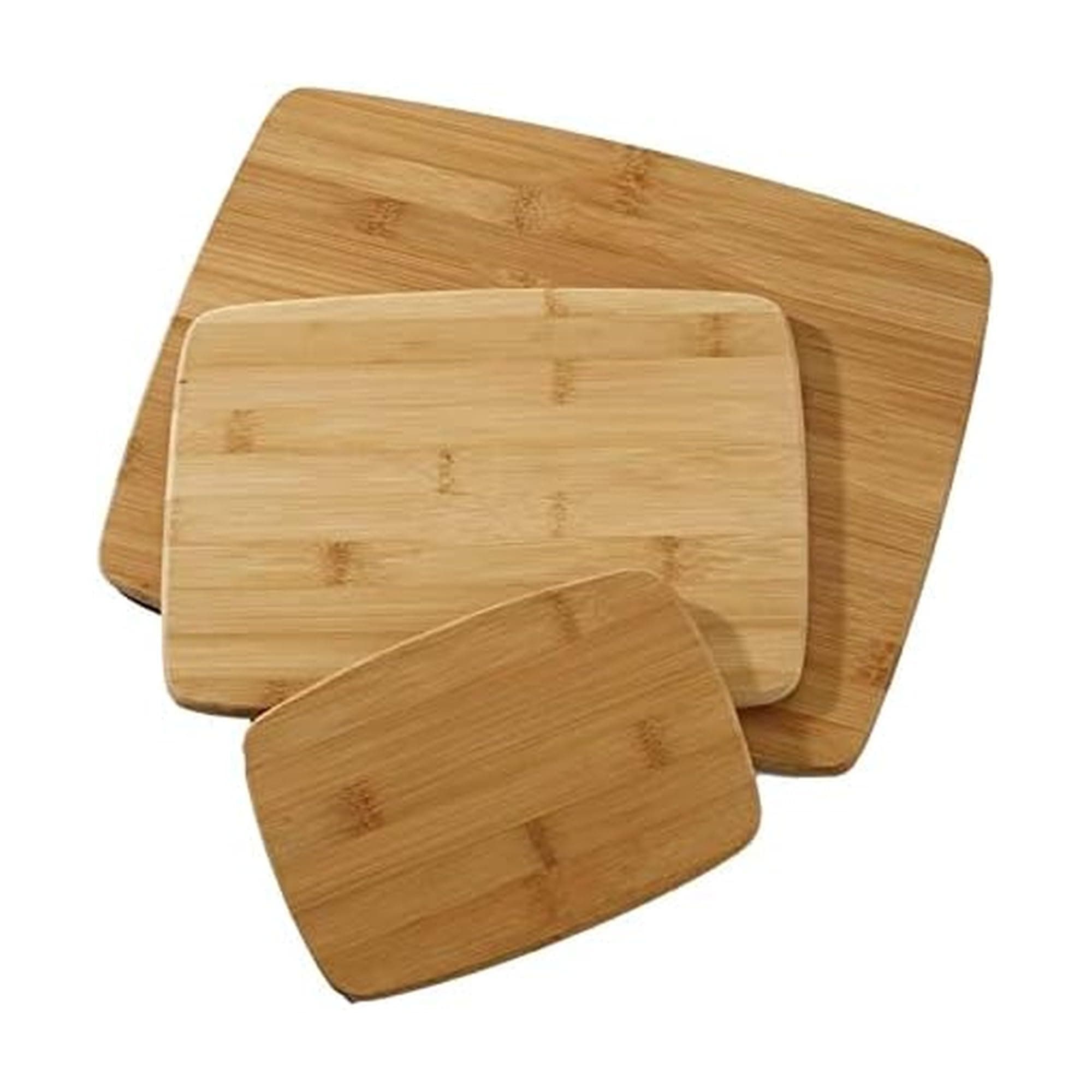 Classic 3-Piece Bamboo Cutting Board and Serving Set, Assorted Sizes