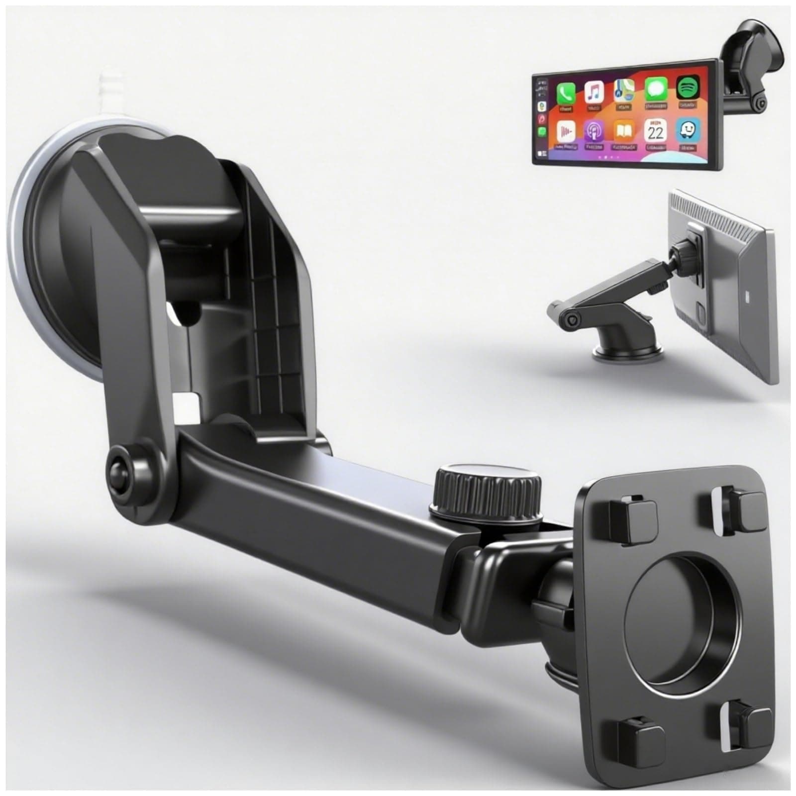 Epronic Carplay Mount, 360° Flexible Windshield Dashboard Suction Cup Bracket...