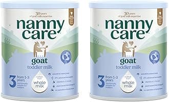 Nannycare Goat Based Toddler Milk – Stage 3 (From 1-3 Years) | Baby Powder Made from Whole Goat Milk | Nutritionally Complete Formula for Combination or Bottle Feeding – 800g (2 Pack)