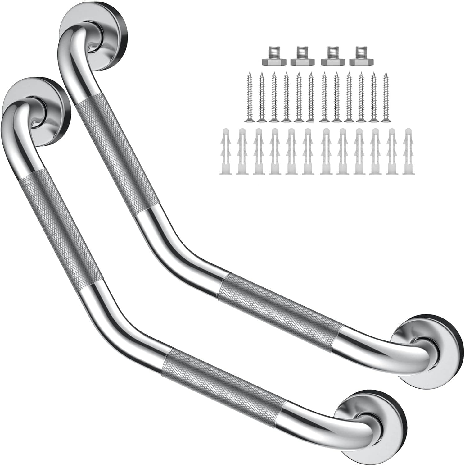 16 Inch Angled Grab Bar 1/2 Pack