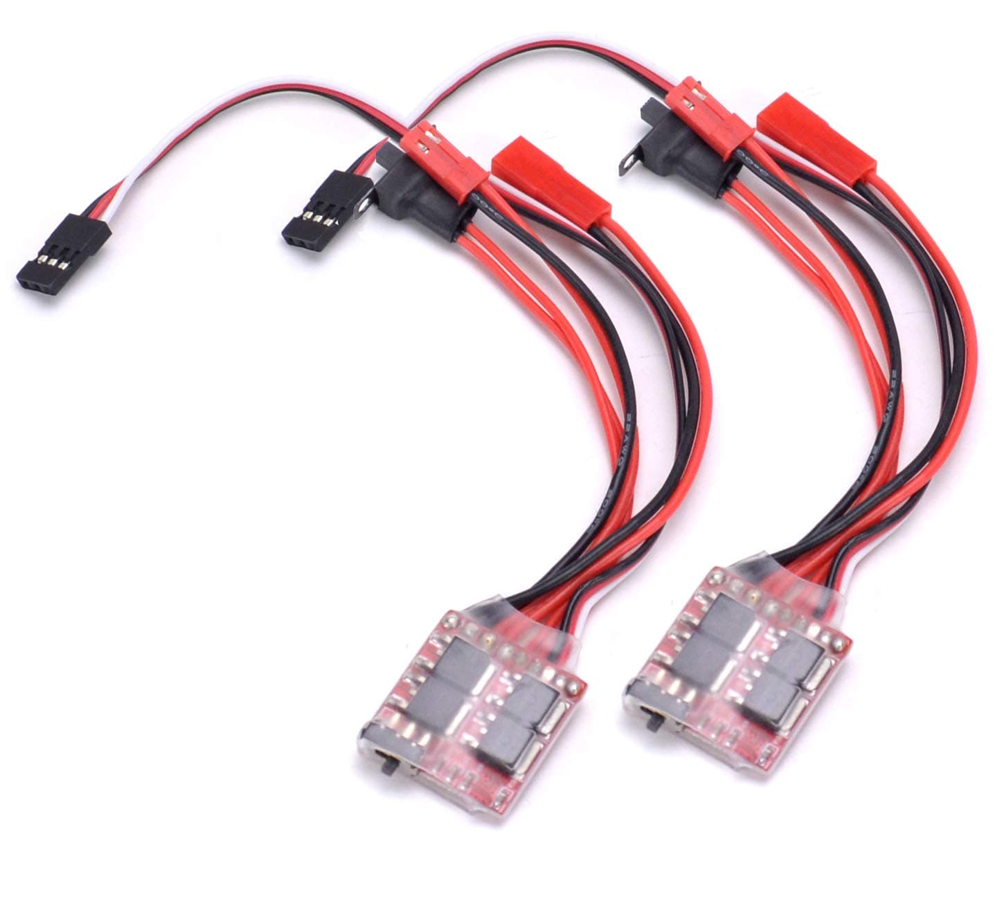 Readytosky RC 20A Brushed ESC Electronic Speed Controller w/Brake for RC Car Boat Tank(2PCS)