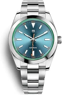 - Pagani Design 1733 Men's Automatic Mechanical Watches Japan NH35A Movement Green Synthetic Sapphire Lightning Pointer 100M Waterproof Fashion Casual Sports WristWatches