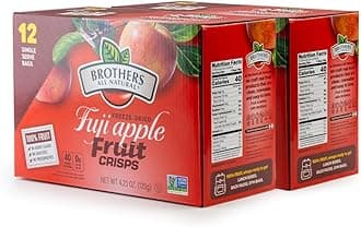 Brothers-ALL-Natural Fuji Apple Crisps, 0.35-Ounce Bags (Pack of 24)