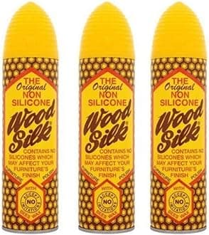 Natural Wood Silk Non-Silcon Beeswax Nutrient Oils Cleaning Spray Conditioner 225ml (Pack of 3)