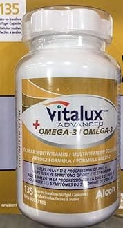 VitaluxAdvanced Plus Omgea-3 Ocular MULTIVITAMIN, 135 Easy-to-Swallow softgel Capsules