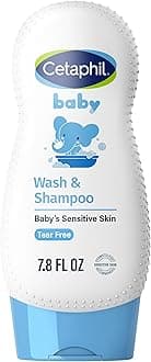 Baby Shampoo and Body Wash with Organic Calendula, Tear Free, Hypoallergenic, Ideal for Everyday Use, Dermatologist Tested, 7.8oz