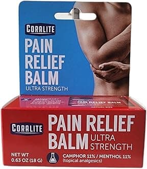 [2 Pack] Coralite Ultra Strength Pain Relief Balm - Non-Staining