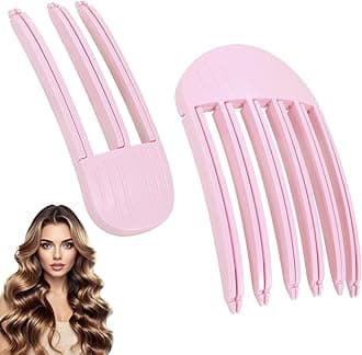 Hair Volume Clip, Volumizing Hair Clips for Fluffy Bangs, Volume Hair Clips for Women and Men, Volumizing Hair Comb Tool for Lifting Roots(2-Piece Set) (Pink)