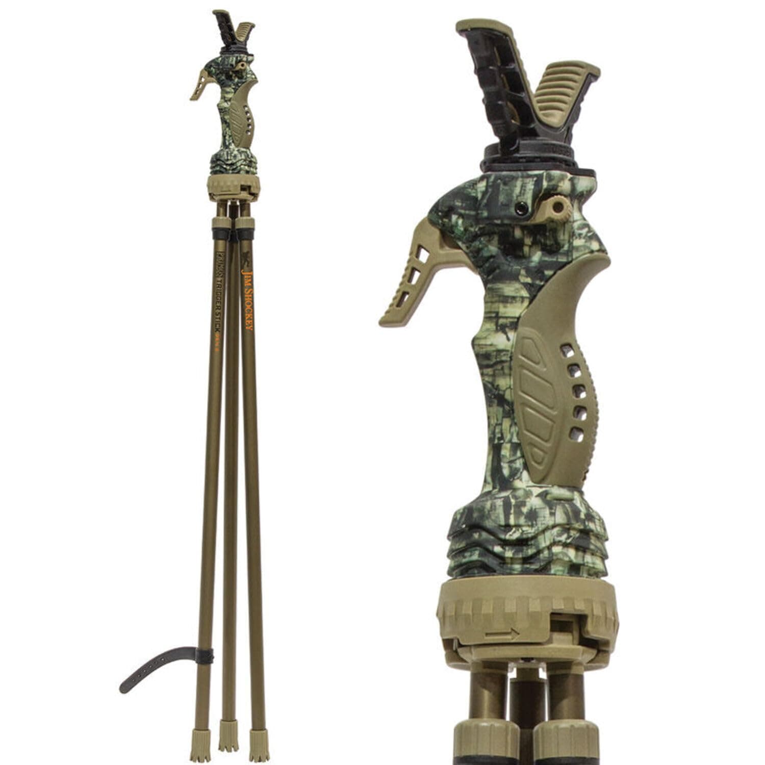 PRIMOS Hunting Trigger Stick Gen3 Shooting Stick, Adjustable Height, Quick-Detach Yoke, Durable and Lightweight, Ideal for Hunting, Shooting, and Photography