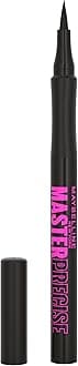 Maybelline Eyestudio Master Precise All Day Waterproof Liquid Eyeliner Makeup, Black, 1 Count (Packaging May Vary)
