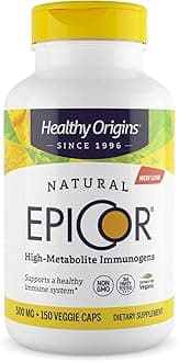 Healthy Origins EpiCor (Immune Protection), 500 mg - Plant-Based Immune Support Capsules - Gluten-Free & Non-GMO Supplement - 150 Veggie Caps