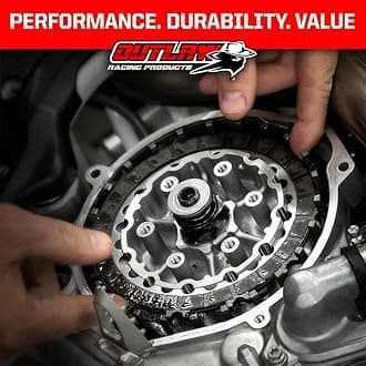 Outlaw Racing ORC171 Complete Clutch Repair Rebuild Kit - Includes Springs Steel & Fiber Plates - Compatible with KTM XC 450 XC 525 ATV 08-10