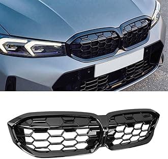MAXDOM Replacement Front Upper Grill Fit for BMW (2023-2026) 3 Series G20 LCI – Gloss Black Diamond ABS Grille