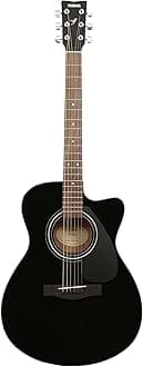 Yamaha Spruce Wood Fs80C Black Concert Cutaway Guitar