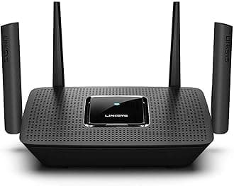 Linksys MR8300 Tri-Band Mesh WiFi 5 Router (AC2200) - Works with Velop Whole Home WiFi System - Internet Gaming Router with 4 Gigabit Ethernet Ports, USB 3.0 Port & Parental Controls Via Linksys App